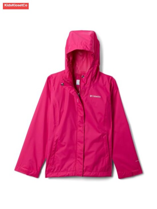Other - Kids Waterproof Rain Jacket, Fully Seam-Sealed, Adjustable Hood, Zippered